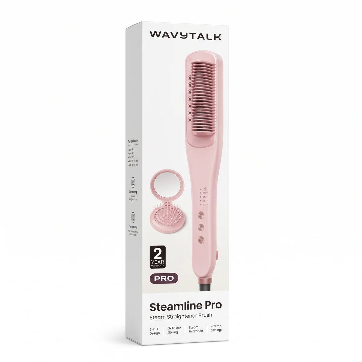 مشط فرد بخاري احترافي 3 في 1 - Steamline Pro - WAVYTALK - العلبة مشط فرد بخاري احترافي 3 في 1 - Steamline Pro - WAVYTALK - العلبة